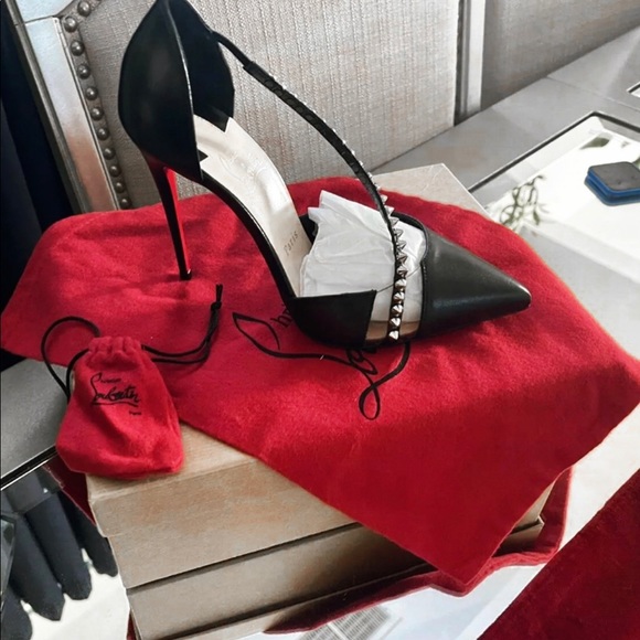 Christian Louboutin Spike Cross Strap - Picture 1 of 5